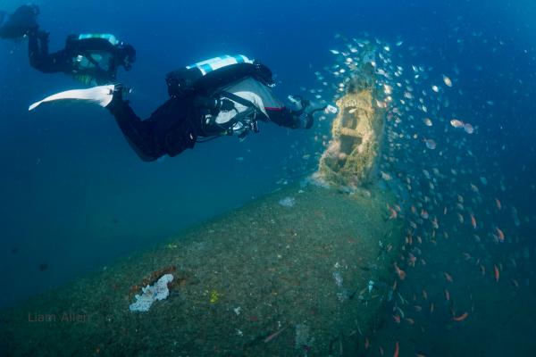 November 2006 Sydney-based recreational scuba divers from a private group No Frills Divers located the remains of Ban and Ashibes missing M24 midget submarine off Sydney's Northern Beaches. Photo Credit Liam Allen