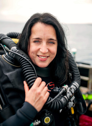 Emily Turton - Technical Diver and Skipper of MV Huskyon