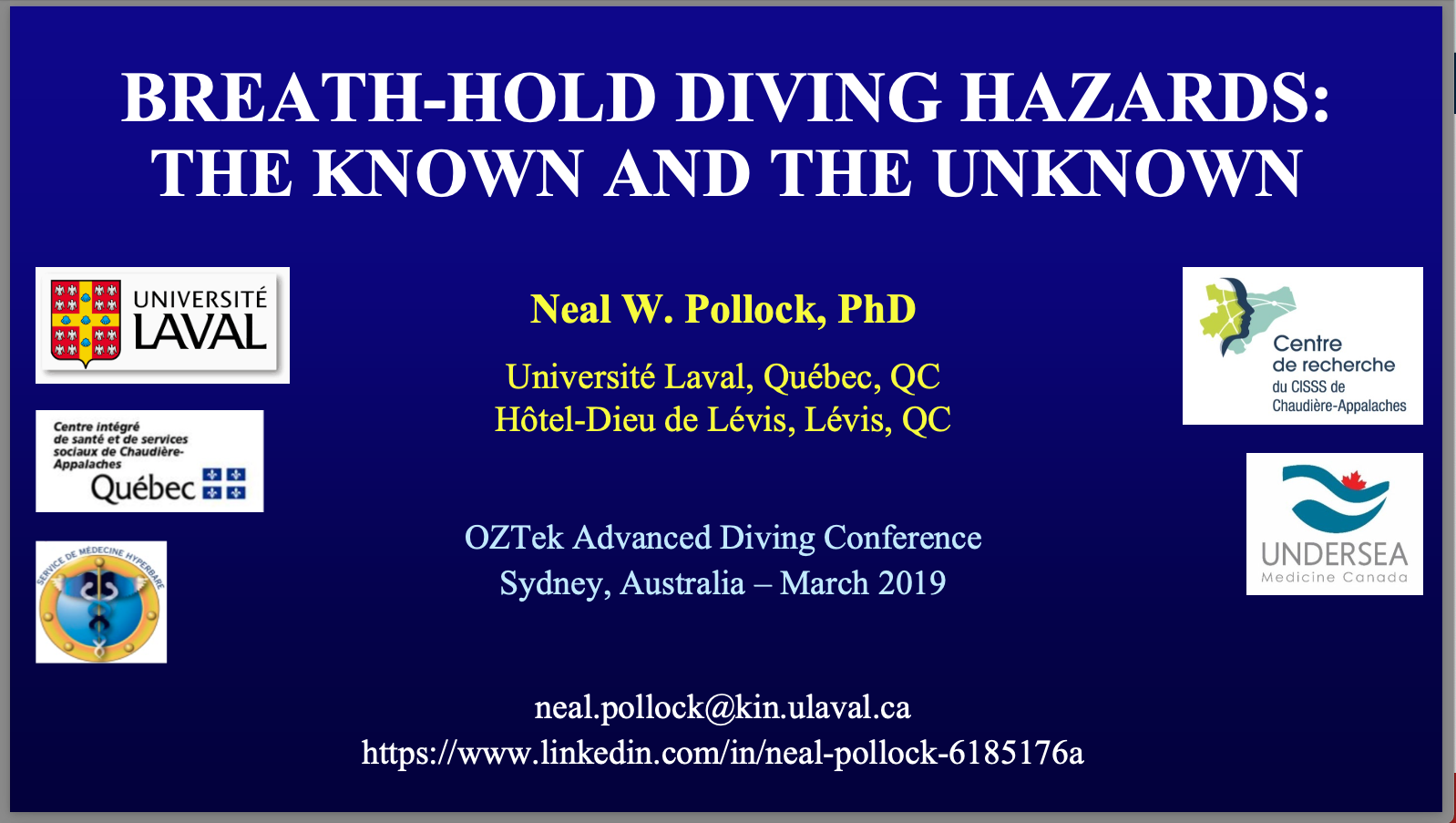 003: Freediving Hazards with Neal Pollock. The known and unknown.