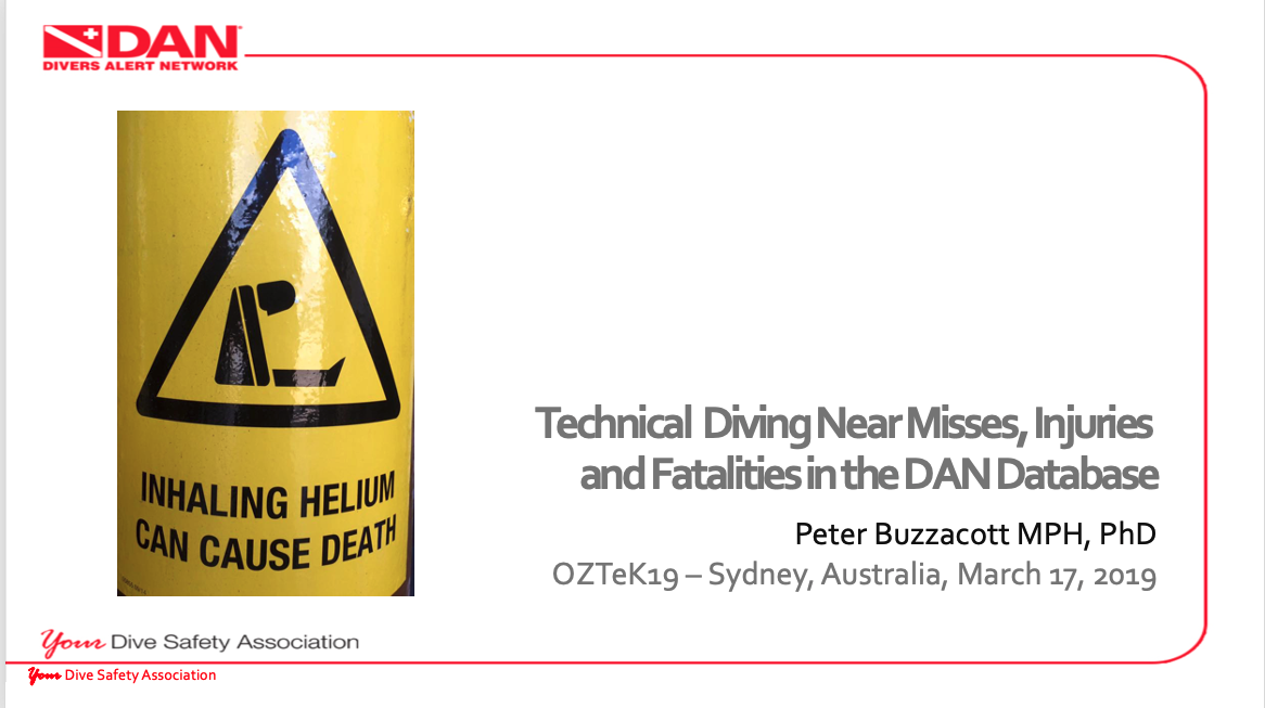 002: Diving near misses, injuries and fatalities with Dr Peter Buzzacott